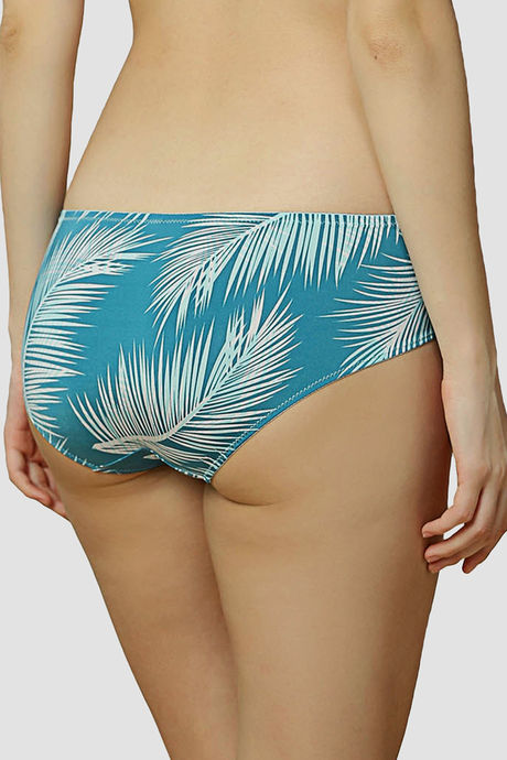 Triumph High Rise Three-Fourth Coverage Hipster Panty - Green Dark Combination — image 3